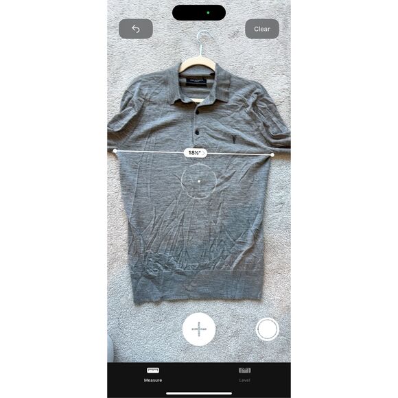 NWOT ALLSAINTS MERINO LONG SLEEVE RAMSKULL POLO SHIRT, XS $170 G38 - Picture 9 of 9